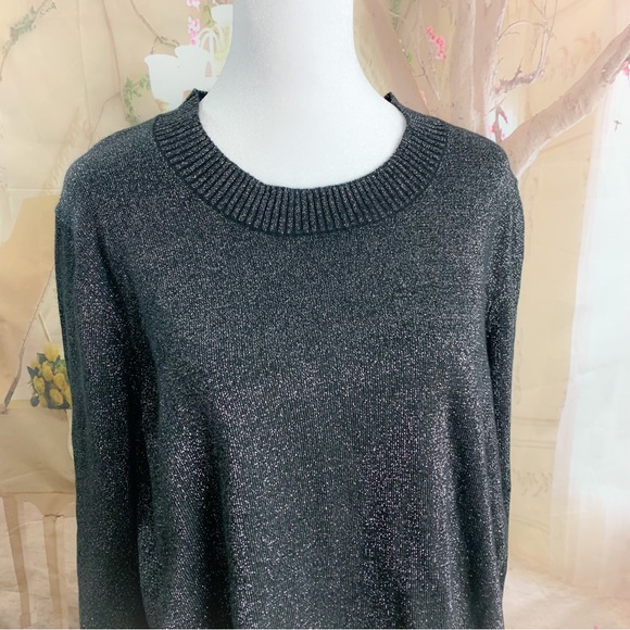 NEW Michael Kors Shimmer Crew Neck Sweater - Picture 5 of 10